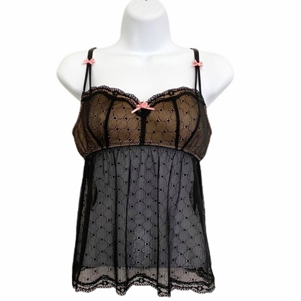 Betsey Johnson Black Sexy Flirty Lace Lingerie